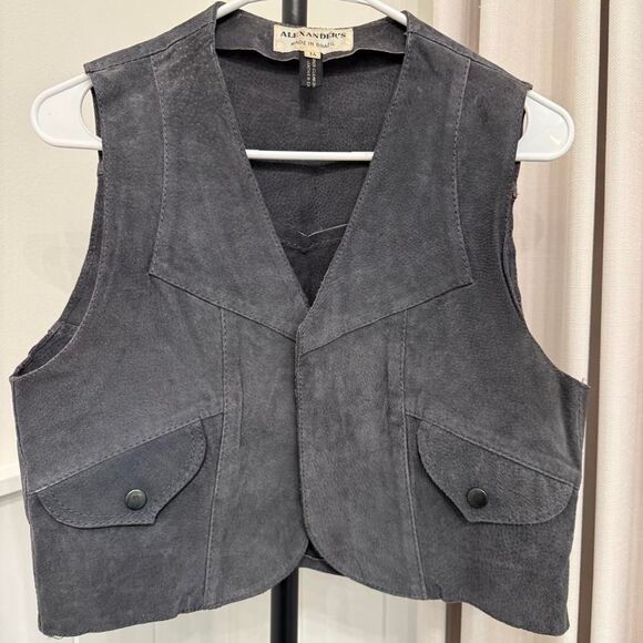 Alexander Julian Jackets & Blazers - Vintage 70s Suede Leather Waistcoat Vest